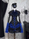 Tonight White - The Conclusion Moment - Velvet Gothic Lolita Corset Skirt and Blouse Full Set