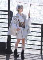 Neo Ludwig - Golden Glittering Star - Boystyle Prince Konoda Ouji Lolita Blouse, Shorts, Cape and Corset