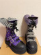 Y2K Street Punk Japanese Harajuku High Heel Platform Round Toe Star Rivet Canvas Gothic Punk Lolita Boots