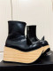Little Devil Y2K Street Punk Japanese Harajuku High-top Rocking Horns Halloween Gothic Punk Lolita Platform Boots