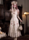Blood Supply - The Cup of Eros - Heart-shaped Hollow Out Lace Gothic Lolita JSK and Hat