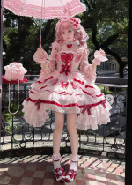 Ball Lolita - Baphee Cup - Doll Sweet Lolita JSK and Accessories