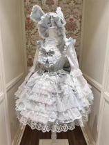 Peach Ice - King Leebaala - Doll Sweet Lolita JSK with A Big Back Bow