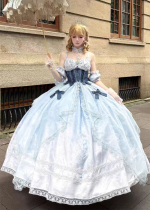 Cinderella Escape Night - Prom Homecoming Birthday Party Tea Party Princess Wedding Classic Rococo Lolita JSK Full Set