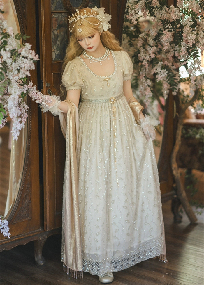 US$ 159.99 - Miss Point - The Glow of Sunset - Vintage Beading