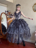 ChenJinShi - Wisteria Waterfall - Elegant Princess Classic Lolita Corset Topwear and Skirt Set, Headband and Choker