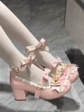 Beauty Bunny - Mousse Roll - Cute Round Toe Low Heel Sweet Lolita Shoes