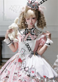 Yingluofu - Alice - Vintage Doll Sweet Lolita OP Dress Set