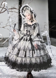 Bramble Rose - Cizhou Yanluo - Tea Party Princess Hime Classic Rococo Lolita OP Dress and Accessories