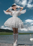 Kronus - Thousand Heaps of Snow - Sweet Wedding Princess Rococo Lolita JSK Full Set