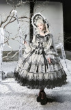 Bramble Rose - Cizhou Yanluo - Tea Party Princess Hime Classic Rococo Lolita OP Dress and Accessories