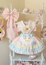 Sweet Cat Mousse Maid - Kawaii Sweet Lolita OP Dress and Accessories