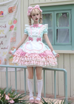 Cat Macaron - Kawaii Maid Sweet Lolita OP Dress and Accessories
