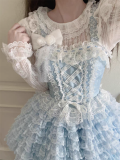 Sugar Girl - Layer Lace - Sweet Lolita JSK, Blouse and Accessories