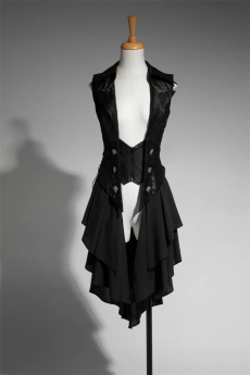 Fotion - Siren - Elegant Retro Palace Classic Lolita Long Vest Jacket