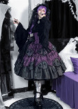 KiwiKitty - Eight-eyed Priest - Embroidery Spider Gothic Lolita JSK, Corset Skirt, Bolero, Topwear and Blouse