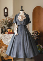 Forest Wardrobe - Forest Letter - Vintage Casual Classic Lolita Corset Skirt, Blouse and Short Jacket