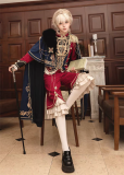 Neverland of the Girl - Royal Glory - Boystyle Prince Konoda Embroidery Ouji Lolita Topwear, Shorts and Cape