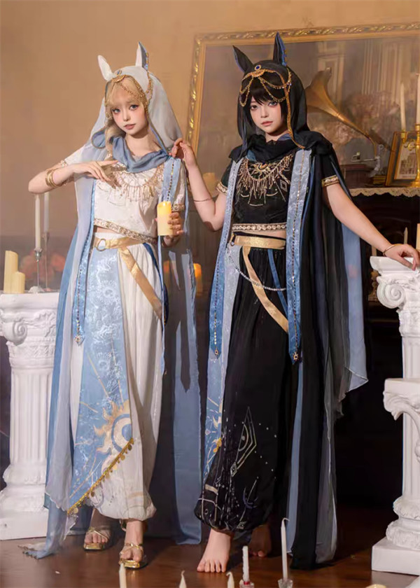 Neverland of the Girl - Persian Domain - Classic Lolita Hooded Topwear and Pants Set