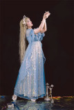 Cyan Lolita - Singing of the Mermaids - Elegant Palace Classic Lolita OP Dress