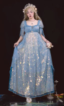 Cyan Lolita - Singing of the Mermaids - Elegant Palace Classic Lolita OP Dress