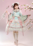 Flowers and Pearl Box - The Legend of Zhen Huan - Gorgeous Embroidery Princess Rococo Classic Qi Lolita OP Dress and JSK