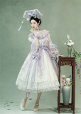 Flowers and Pearl Box - The Legend of Zhen Huan - Gorgeous Embroidery Princess Rococo Classic Qi Lolita OP Dress and JSK