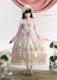 Flowers and Pearl Box - The Legend of Zhen Huan - Gorgeous Embroidery Princess Rococo Classic Qi Lolita OP Dress and JSK