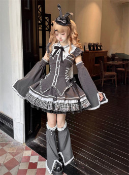 Xiaoxin - Old Testament of Berlin -Y2K Street Punk Gothic Lolita OP Dress and Accessories
