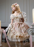 Bolicherry - Eternal Heart - Gorgeous Elegant Tea Party Princess Wedding Classic Lolita JSK Full Set
