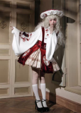Tianjizaojing - Lamb Poison Fungus - Embroidery Chinese Qi Lolita Salopettes, Blouse and A Hair Pin