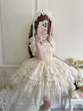 Sugar Girl - Ribbon Love - Ballet Sweet Lolita JSK with A Big Back Bow