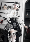 Signorina - Chimera -  Vintage Boystyle Prince Konoda Ouji Lolita Blouse, Shorts and Overskirt Set and Accessories