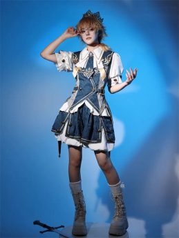 Your Princess - Contract Magic - Boystyle Ouji Prince Konoda Lolita Blouse, Shorts and Vest Set