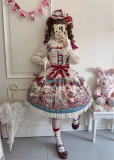 Urtto - Flower Street Parade - Lovely Circus Sweet Lolita JSK, Blouse, Sash and Hat