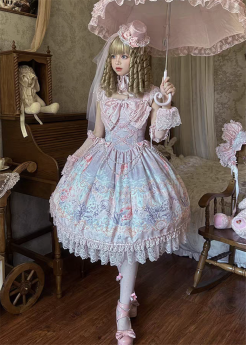MengFuZi - The Sea of Dreams - Vintage Doll Sweet Lolita JSK