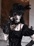 Blood Supply - Day of Mourning - Gorgeous Halloween Gothic Lolita Hat