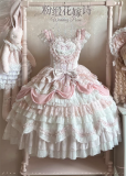 Wedding Poem - Gorgeous Sweet Tea Party Princess Wedding Rococo Lolita JSK, Bonnet and A Bow Tailing