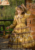 Flowers and Pearl Box - Autumn Harvest in The Wild - Countryside Casual Classic Lolita OP Dress, JSK, Sweater and Apron