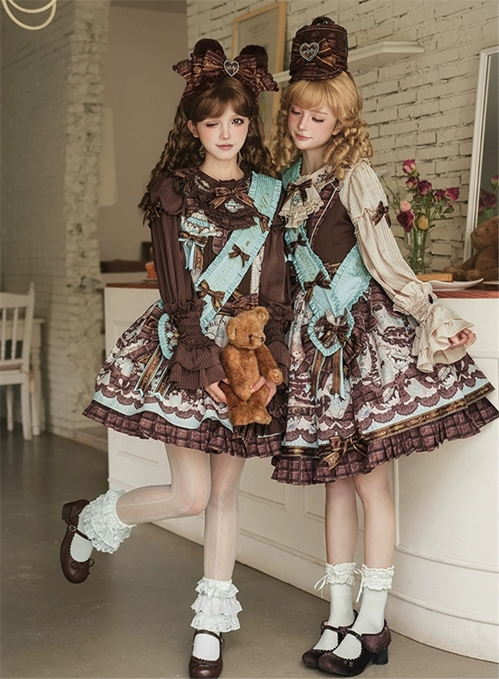 US$ 68.99 - Alice Girl - Chocolate Bear - Doll Sweet Lolita JSK