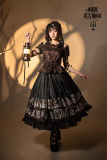 LilithHouse - Ode Tarot - Falbala Gothic Lolita Long Skirt