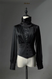 LilithHouse - Ode Tarot - Satin Long Sleeves High Collar Gothic Lolita Blouse