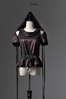 LilithHouse - Ode Tarot - Witch Hooded Off The Shoulder Gothic Lolita Blouse