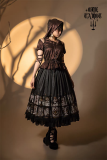 LilithHouse - Ode Tarot - Falbala Gothic Lolita Long Skirt