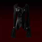 Caged Bird Hotel - Heretic Nun - Plus Size Halloween Gothic Lolita Blouse and JSK