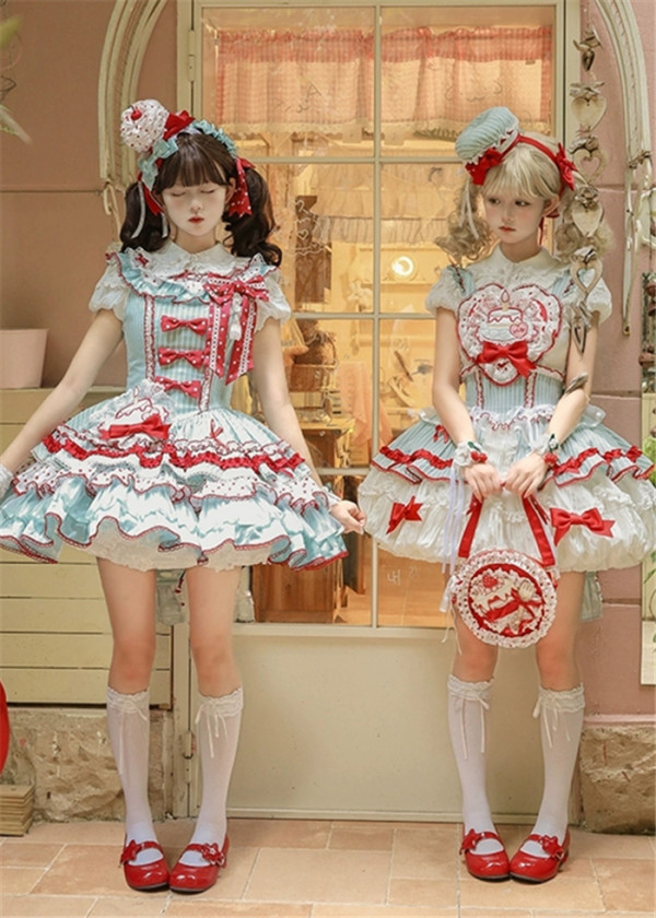 Twins Bear - Take a Bite of The Cake - Sweet Lolita JSK