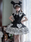 Van Rabbit - Seal Rabbit - Vintage Polka Dot Sweet Lolita OP Dress Set