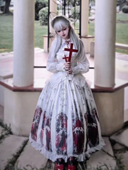 Luo Luan - The Fallen Angel - Halloween Gothic Lolita Blouse and Skirt