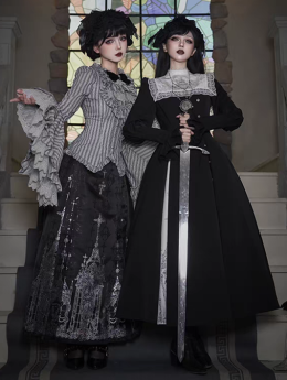 Withpuji - Nightingale's Song - Gothic Lolita Skirt Set, OP Dress Set and Corset Overall Dress Set