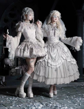Withpuji - Bionic Humanoid - Gothic Lolita Corset Topwear and Short Skirt Set, Long Skirt Set and Mermaid Skirt Set